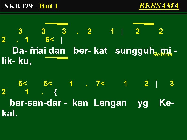 BERSAMA NKB 129 - Bait 1 2 3. 1 3 3 6< | .