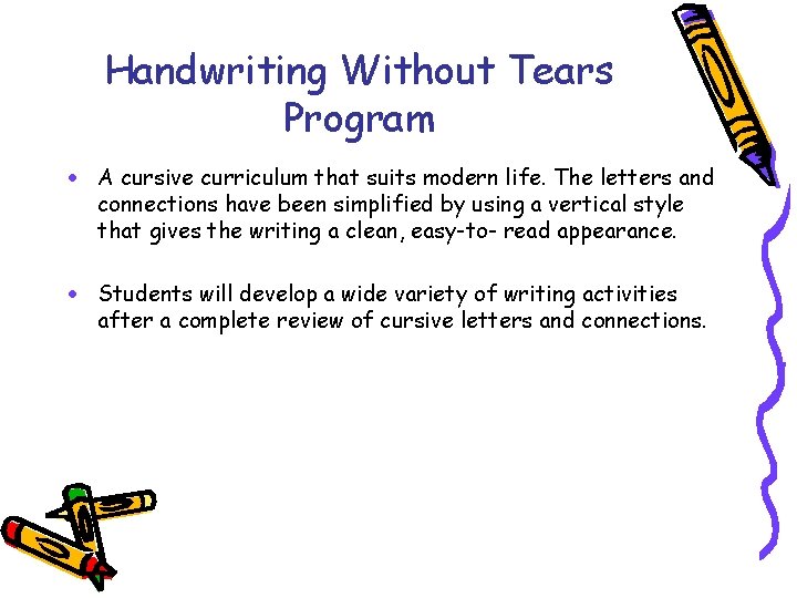 Handwriting Without Tears Program · A cursive curriculum that suits modern life. The letters