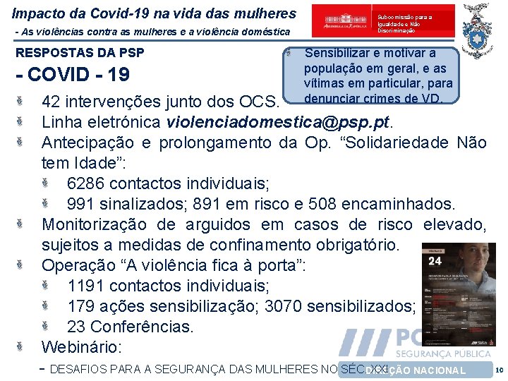 Impacto da Covid-19 na vida das mulheres - As violências contra as mulheres e