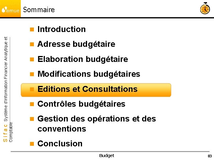 Comptable Sifac Système d’Information Financier Analytique et Sommaire n Introduction n Adresse budgétaire n