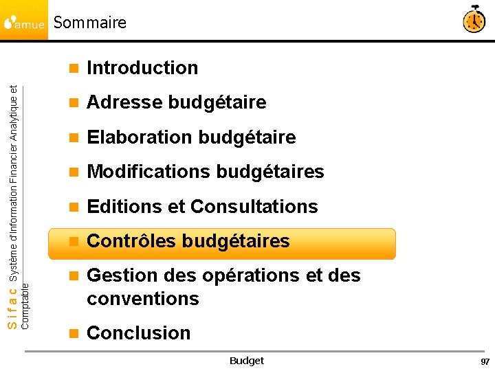 Comptable Sifac Système d’Information Financier Analytique et Sommaire n Introduction n Adresse budgétaire n