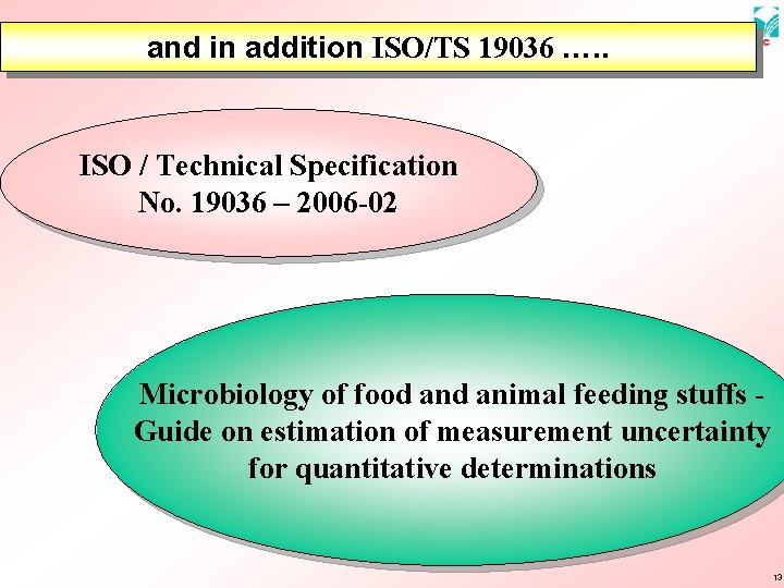 and in addition ISO/TS 19036 …. . ISO / Technical Specification No. 19036 –