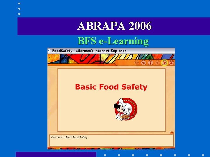 ABRAPA 2006 BFS e-Learning 