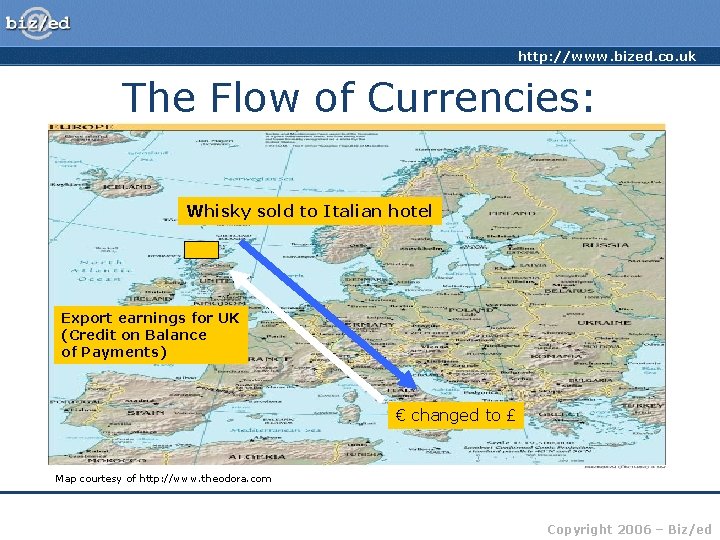 http: //www. bized. co. uk The Flow of Currencies: Whisky sold to Italian hotel