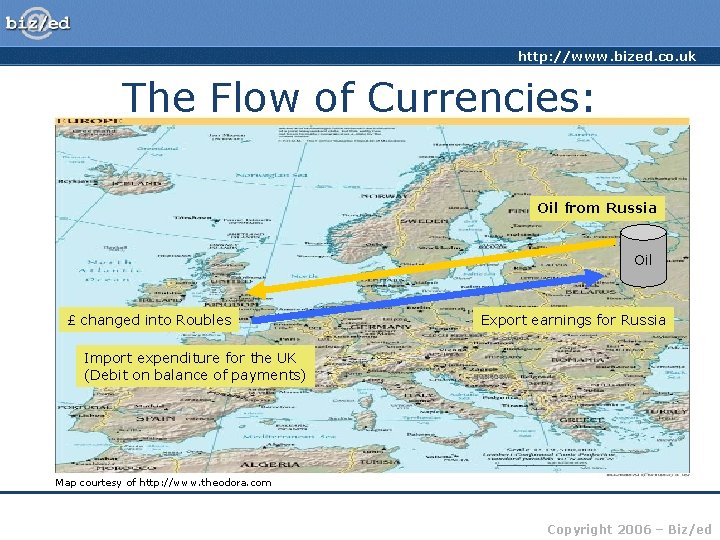 http: //www. bized. co. uk The Flow of Currencies: Oil from Russia Oil £