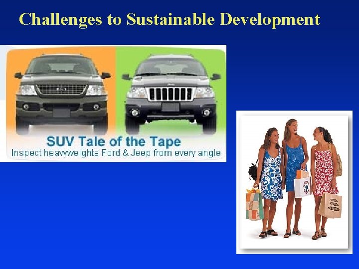 Challenges to Sustainable Development 