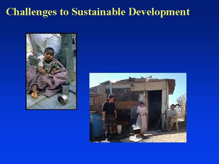 Challenges to Sustainable Development 