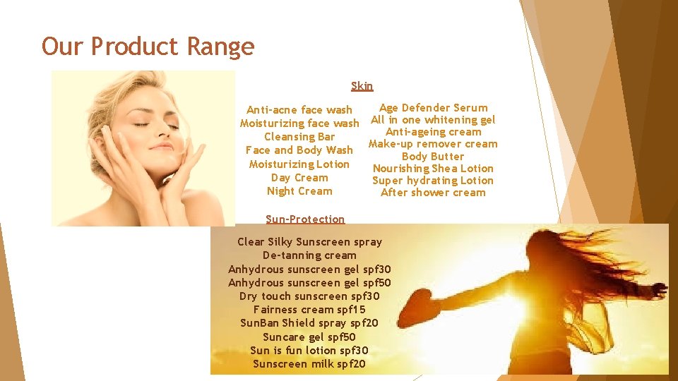 Our Product Range Skin Age Defender Serum Anti-acne face wash Moisturizing face wash All