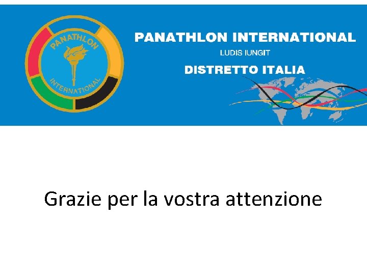 Grazie per la vostra attenzione 