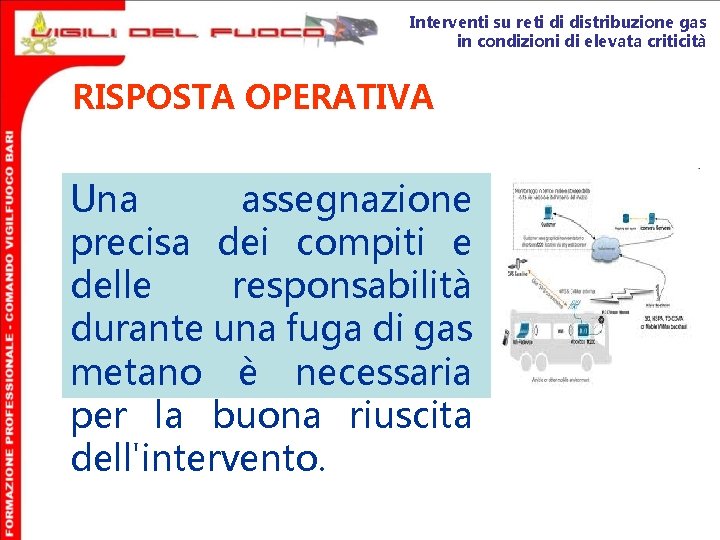 Interventi su reti di distribuzione gas in condizioni di elevata criticità RISPOSTA OPERATIVA Una