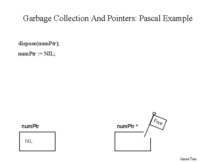 Garbage Collection And Pointers: Pascal Example dispose(num. Ptr); num. Ptr : = NIL; num.