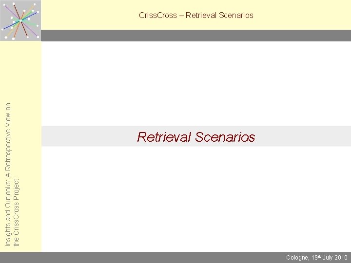 Insights and Outlooks: A Retrospective View on the Criss. Cross Project Criss. Cross –