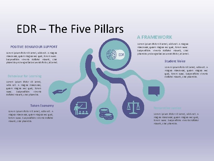 EDR – The Five Pillars POSITIVE BEHAVIOUR SUPPORT Lorem ipsum dolor sit amet, nibh