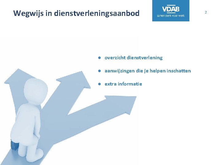 Wegwijs in dienstverleningsaanbod ● overzicht dienstverlening ● aanwijzingen die je helpen inschatten ● extra