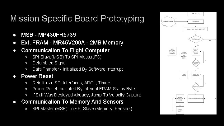 Mission Specific Board Prototyping ● MSB - MP 430 FR 5739 ● Ext. FRAM Mission Specific Board Prototyping ● MSB - MP 430 FR 5739 ● Ext. FRAM