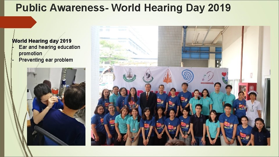 Public Awareness- World Hearing Day 2019 World Hearing day 2019 - Ear and hearing