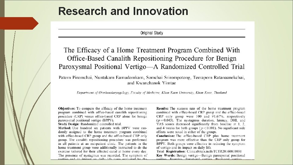 Research and Innovation 