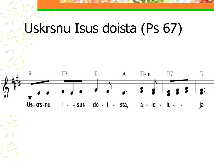 Uskrsnu Isus doista (Ps 67) 