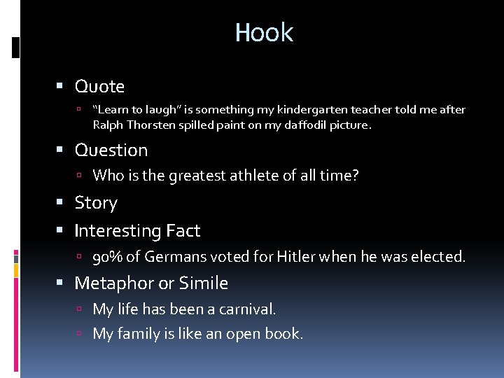Hook Quote “Learn to laugh” is something my kindergarten teacher told me after Ralph Hook Quote “Learn to laugh” is something my kindergarten teacher told me after Ralph