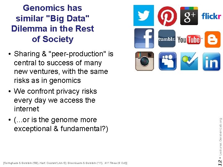 [Seringhaus & Gerstein ('09), Hart. Courant (Jun 5); Greenbaum & Gerstein ('11), NY Times