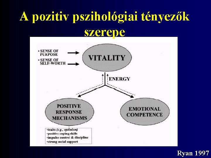 A pozitiv pszihológiai tényezők szerepe Ryan 1997 