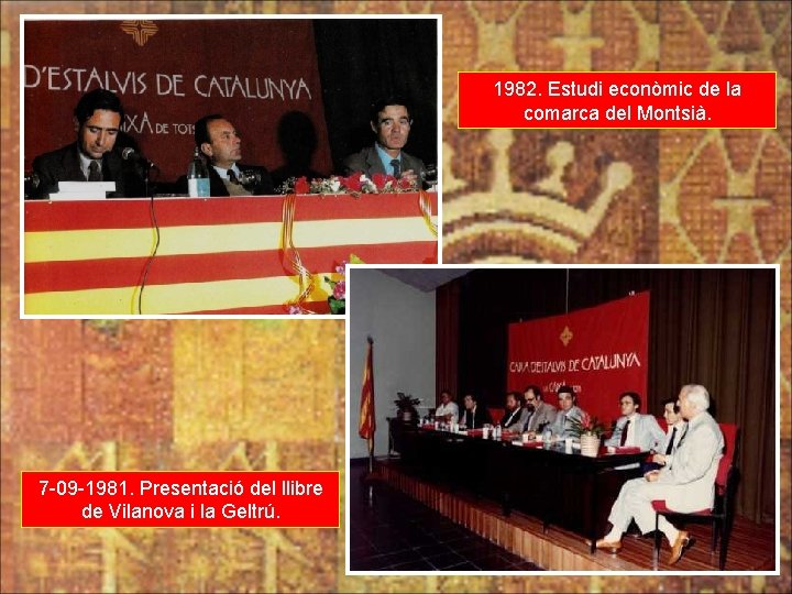 1982. Estudi econòmic de la comarca del Montsià. 7 -09 -1981. Presentació del llibre