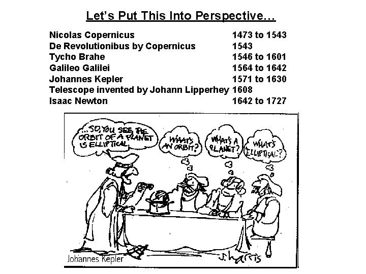 Let’s Put This Into Perspective… Nicolas Copernicus De Revolutionibus by Copernicus Tycho Brahe Galileo