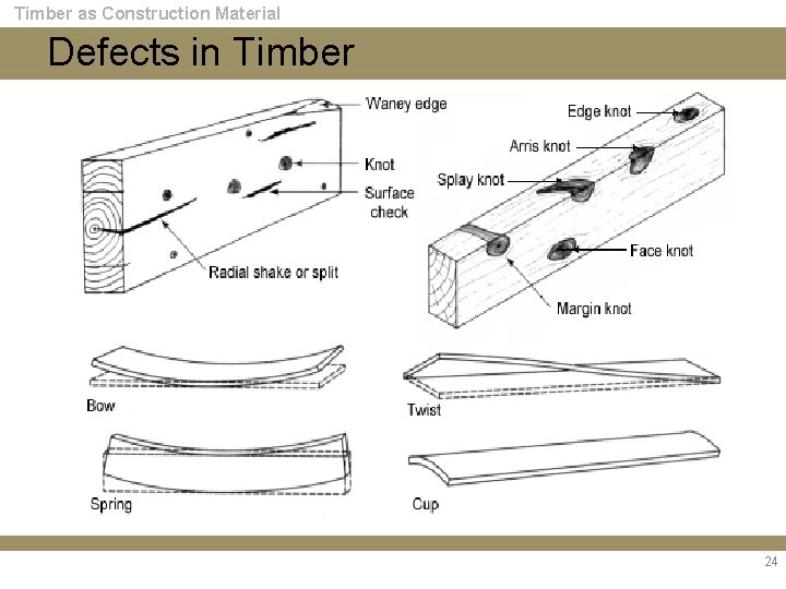 Timber as Construction Material Defects in Timber 24 