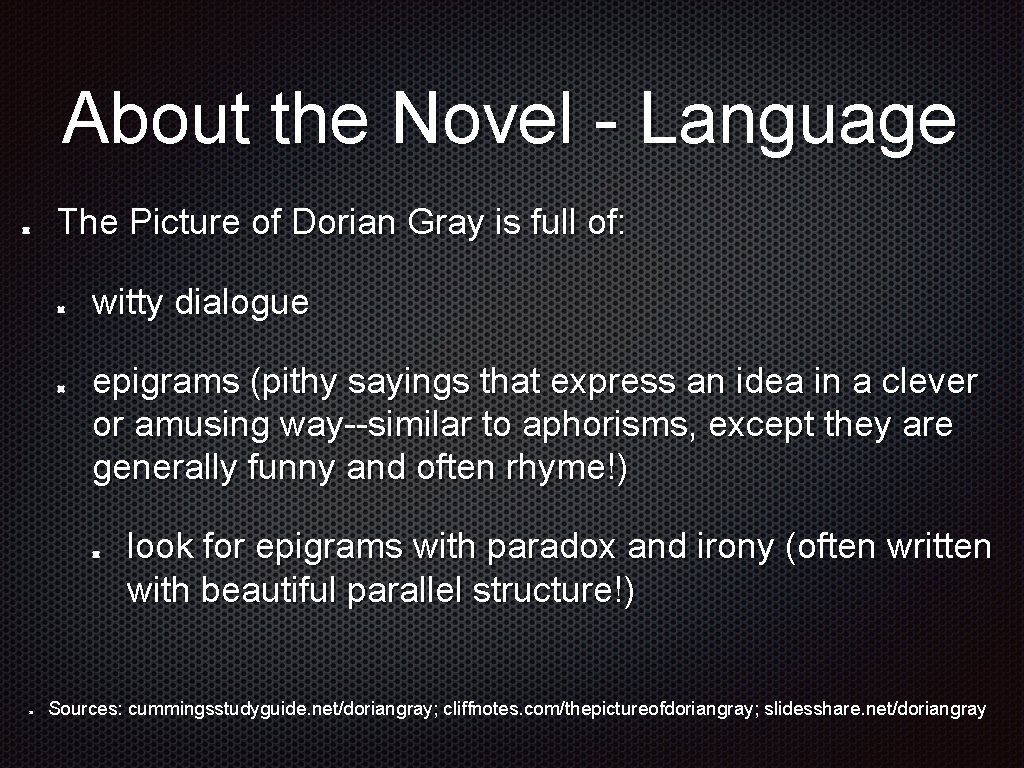 The Picture of Dorian Gray by Oscar Wilde