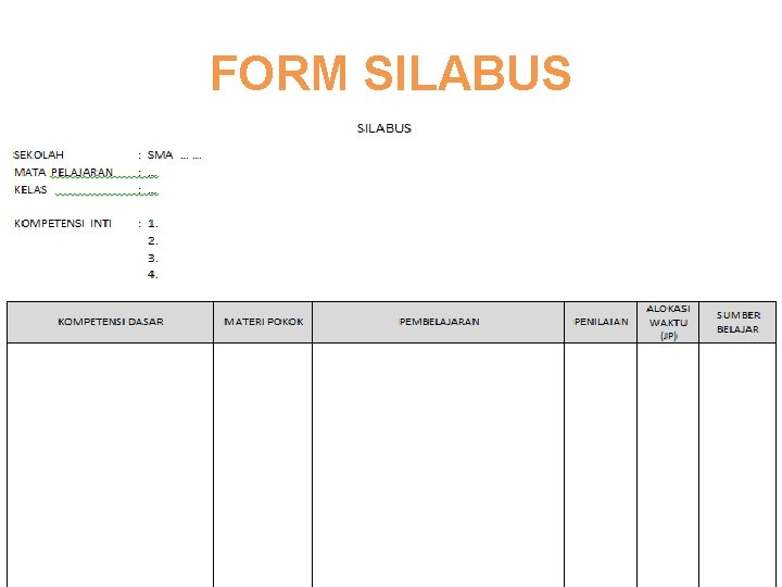 FORM SILABUS 16 