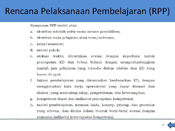 Rencana Pelaksanaan Pembelajaran (RPP) 26 