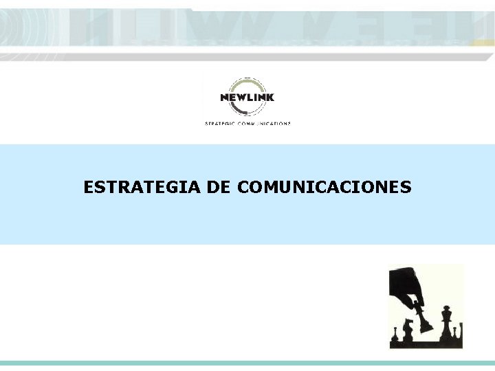 ESTRATEGIA DE COMUNICACIONES 