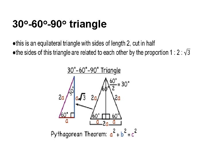 30 o-60 o-90 o triangle • 
