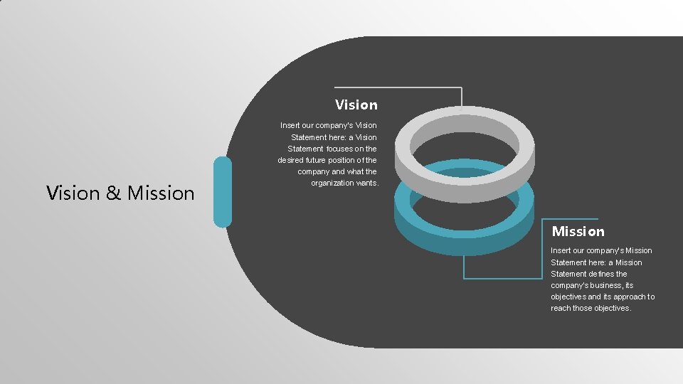 Vision & Mission Insert our company’s Vision Statement here: a Vision Statement focuses on