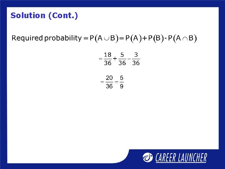 Session Probability 2 Session Objectives Addition Theorem on