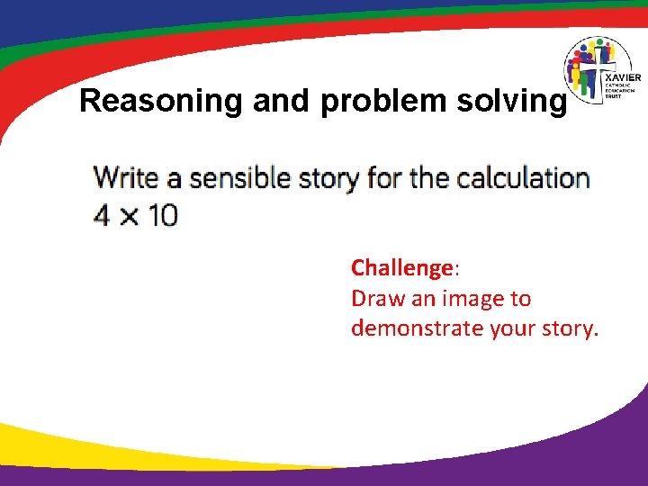 Reasoning and problem solving Challenge: Draw an image to demonstrate your story. 