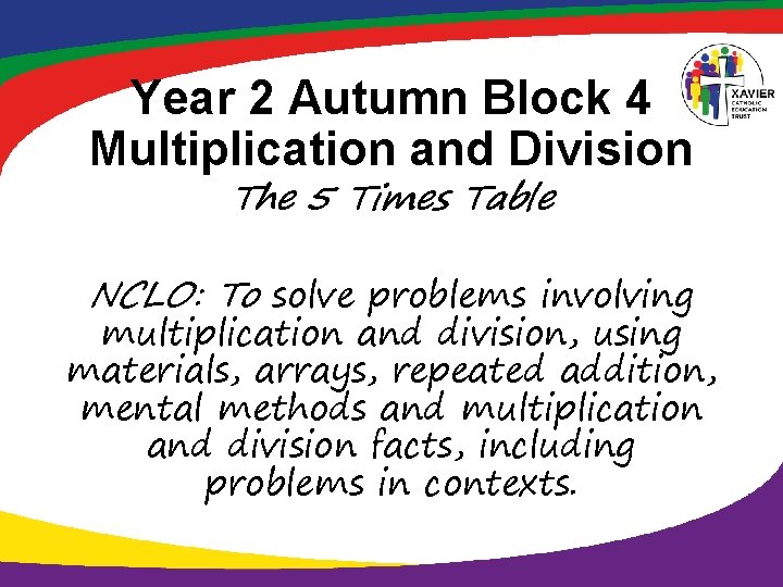 Year 2 Autumn Block 4 Multiplication and Division The 5 Times Table NCLO: To
