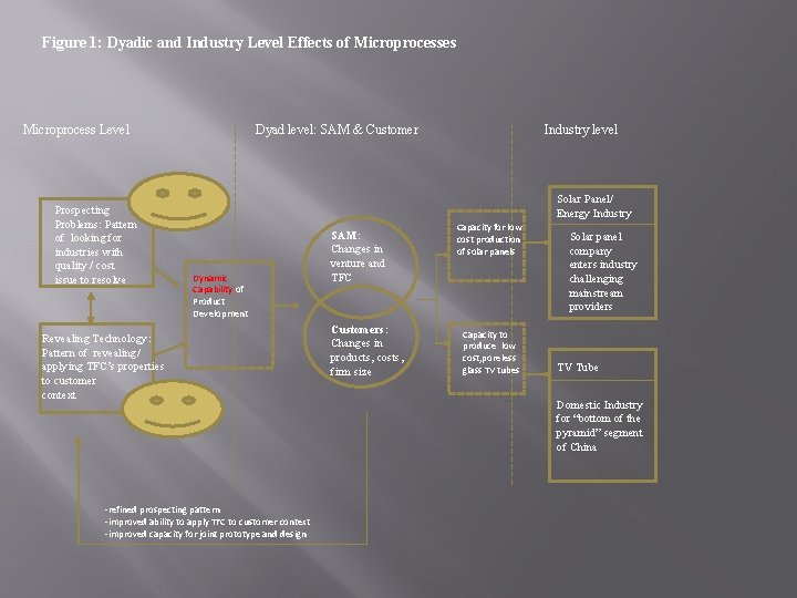 Figure 1: Dyadic and Industry Level Effects of Microprocesses Microprocess Level Prospecting Problems: Pattern