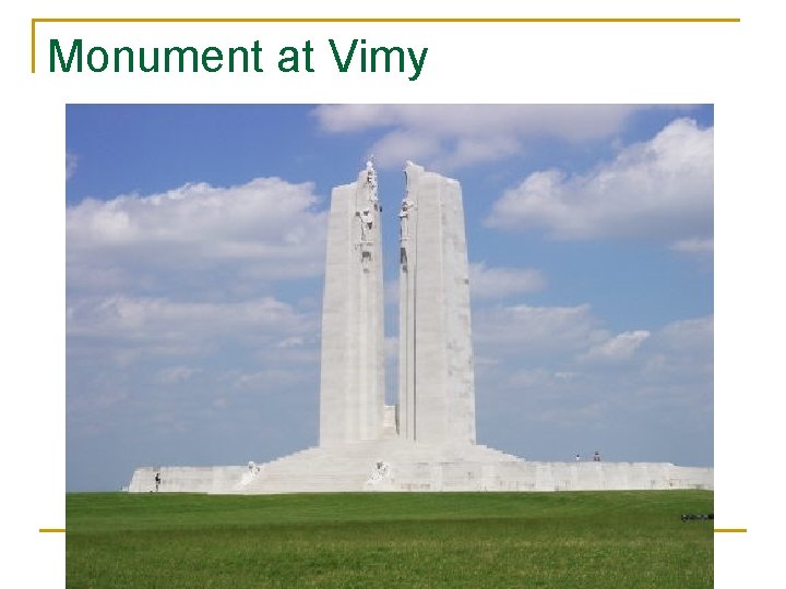 Monument at Vimy 