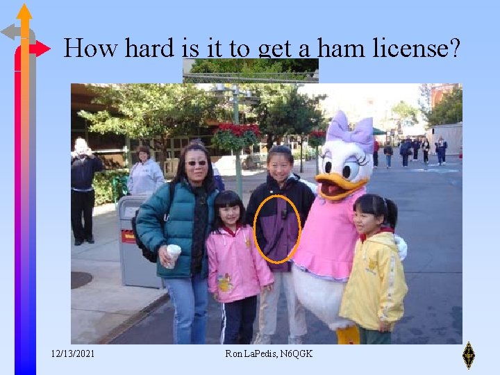 How hard is it to get a ham license? 12/13/2021 Ron La. Pedis, N