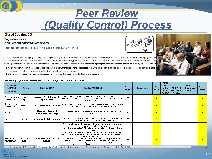 Peer Review (Quality Control) Process 12 