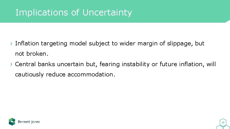 Implications of Uncertainty Inflation targeting model subject to wider margin of slippage, but not