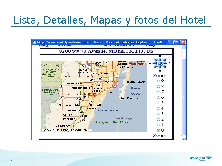 Lista, Detalles, Mapas y fotos del Hotel 11 