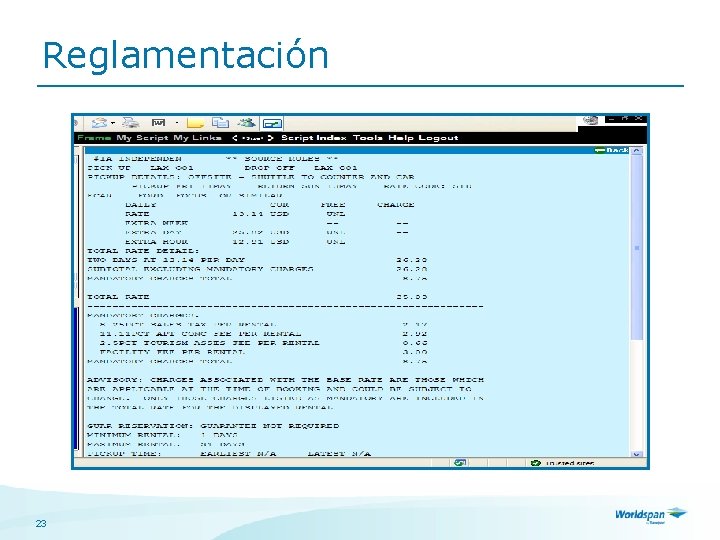 Reglamentación 23 