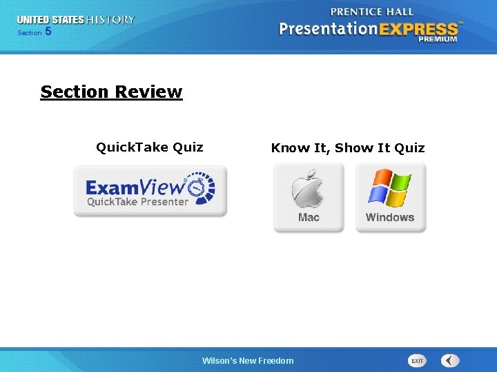 525 Section Chapter Section 1 Section Review Quick. Take Quiz Know It, Show It