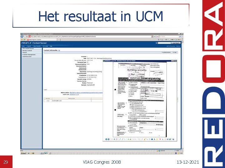 Het resultaat in UCM 29 VIAG Congres 2008 13 -12 -2021 