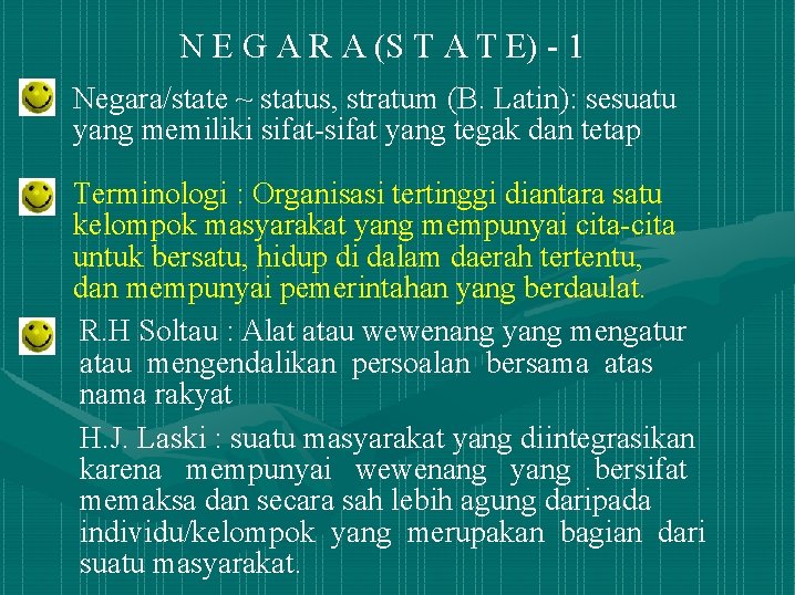 N E G A R A (S T A T E) - 1 Negara/state