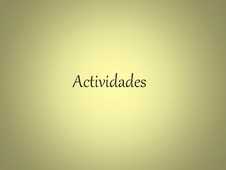 Actividades 