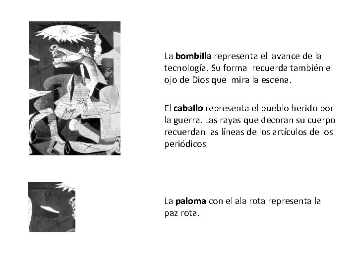 La bombilla representa el avance de la tecnología. Su forma recuerda también el ojo