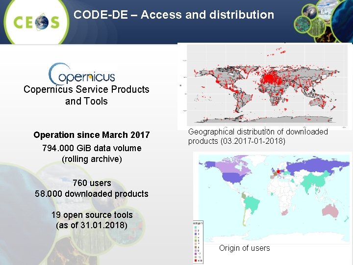 CODE-DE – Access and distribution Sentinel Data, Copernicus Service Products and Tools Operation since